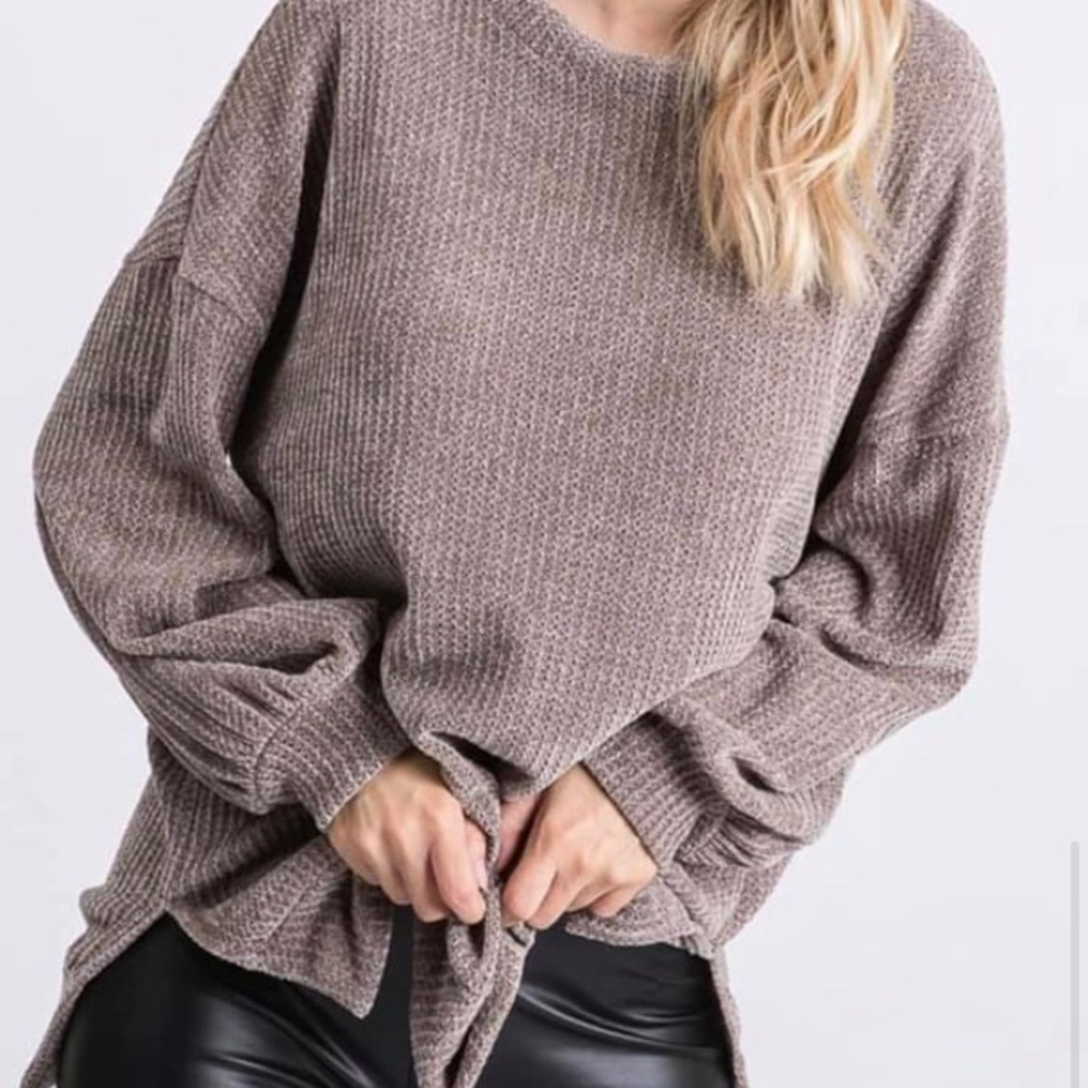 Chenille sweater